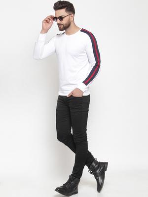 white taped t-shirt - 16567834 - Standard Image - 4