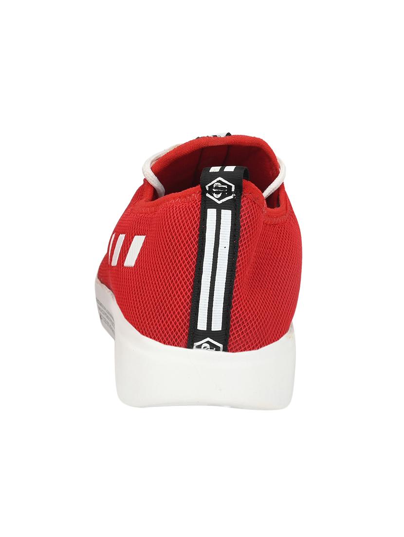 red mesh lace up sneakers - 16567896 - Zoom Image - 4