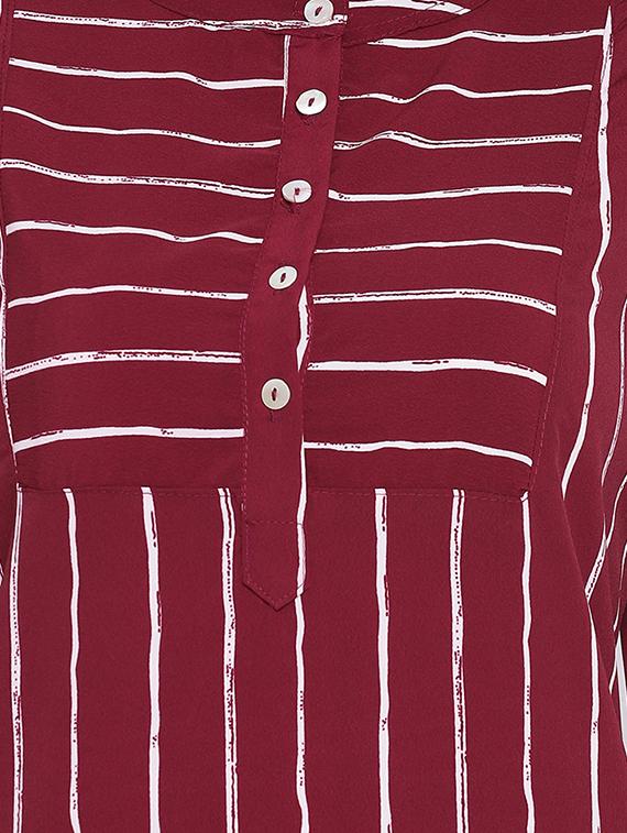 stripes straight kurta - 16568812 - Zoom Image - 4