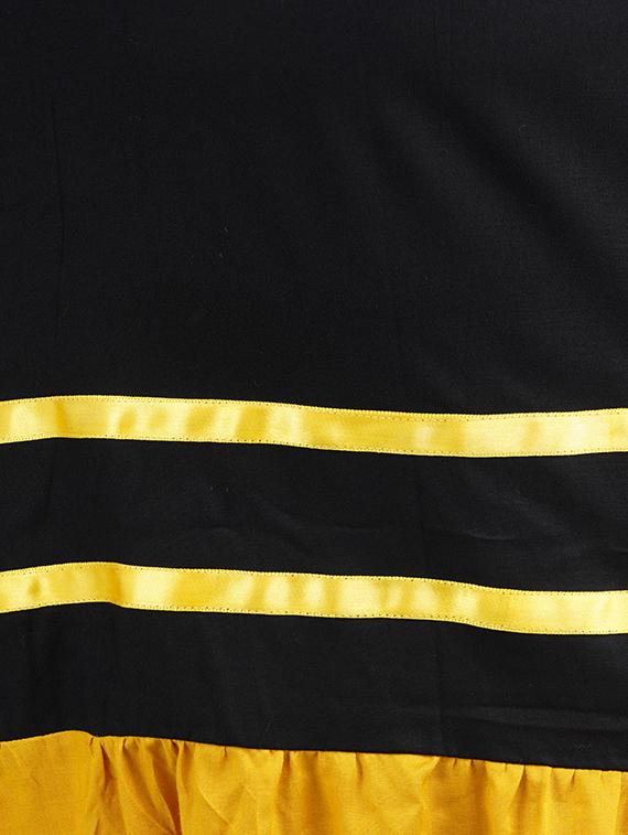 contrast tape gathered a-line plus dress - 16568878 - Zoom Image - 4
