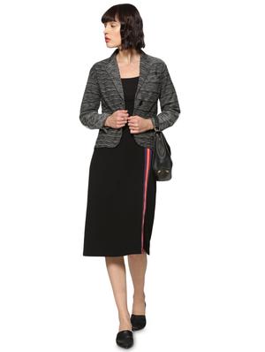 contrast patch sleeved blazer - 16569923 - Standard Image - 4