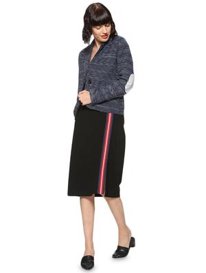 contrast patch sleeved blazer - 16569924 - Standard Image - 4