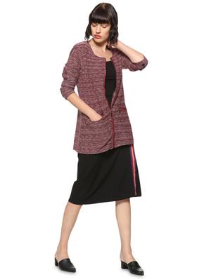 pocket slit melange blazer - 16569925 - Standard Image - 4