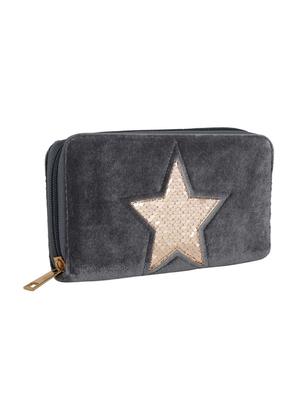grey velvet wallet - 16570354 - Standard Image - 4