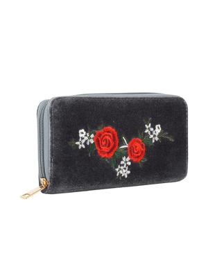 grey velvet wallet - 16570366 - Standard Image - 4