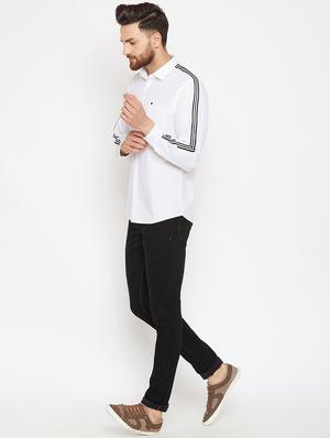 white striped casual shirt - 16570663 - Standard Image - 4