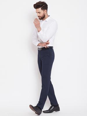 white self design formal shirt - 16570677 - Standard Image - 4