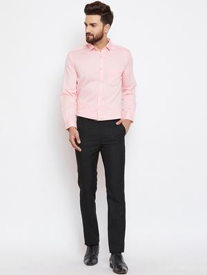pink solid formal shirt - 16570679 - Standard Image - 4