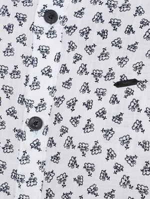 white printed casual shirt - 16570770 - Standard Image - 4