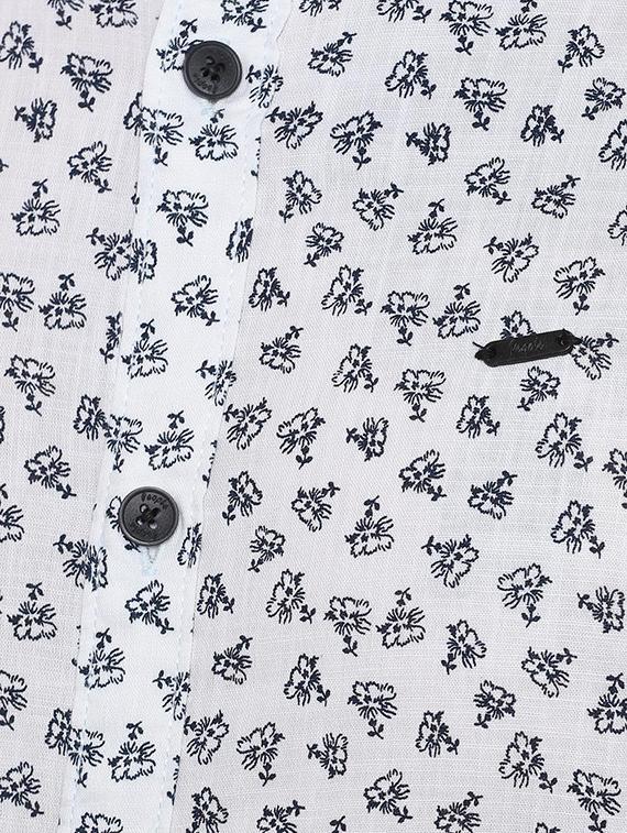 white printed casual shirt - 16570770 - Zoom Image - 4