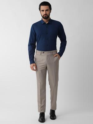 blue checkered formal shirt - 16570885 - Standard Image - 4