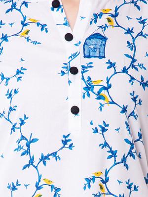 printed straight kurta - 16570935 - Standard Image - 4