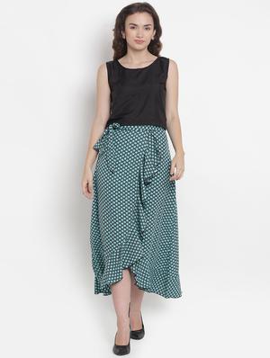 tie up printed wrap skirt - 16571111 - Standard Image - 4