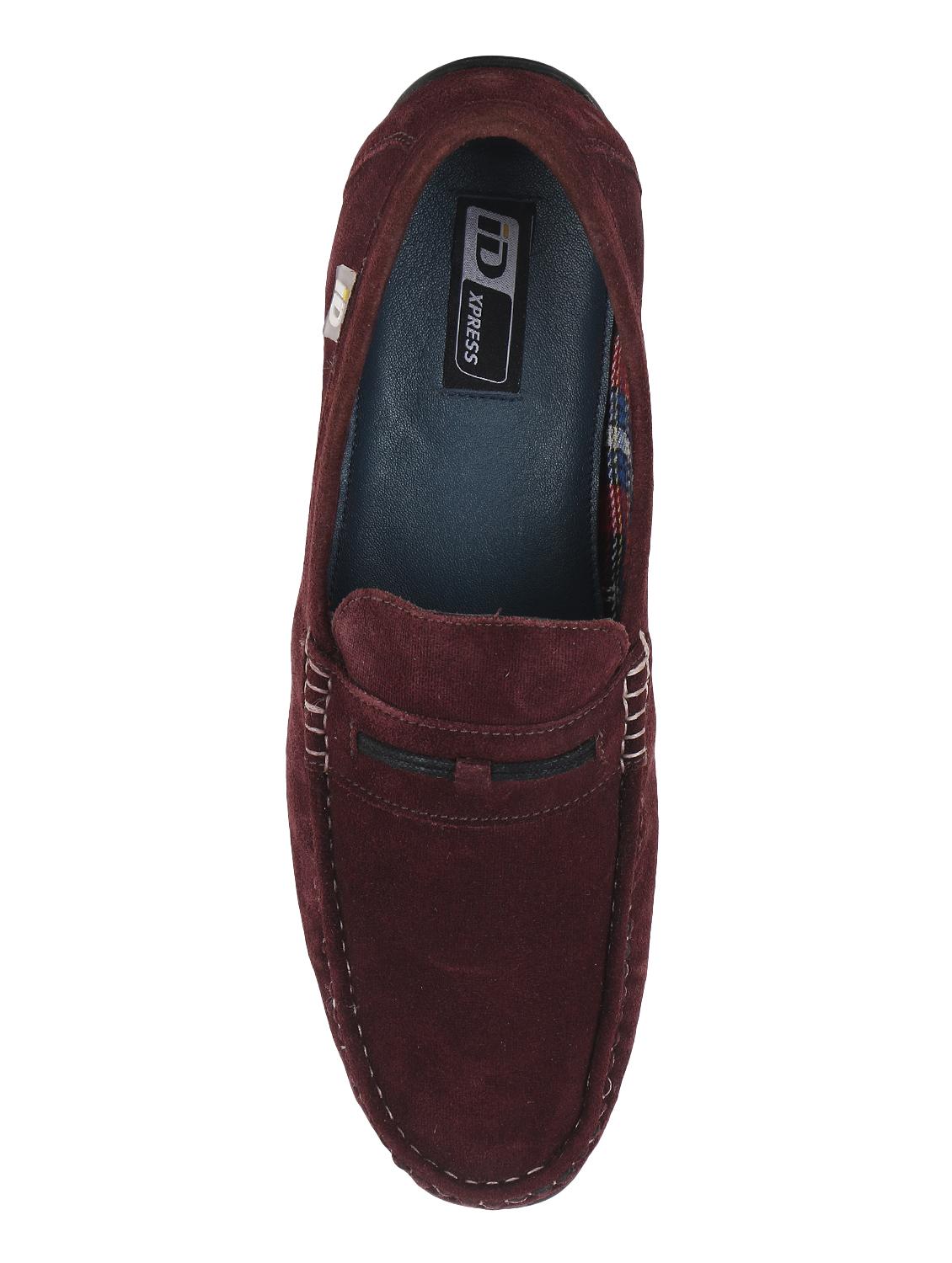id maroon suede slip on loafers - 16571437 - Zoom Image - 4