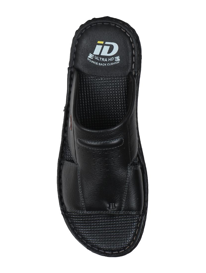 id black leatherette toe separator slippers - 16571514 - Zoom Image - 4