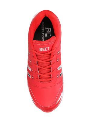 beet looks red leatherette sport shoes - 16571557 - Standard Image - 4