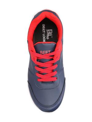 beet looks navy blue leatherette sport shoes - 16571580 - Standard Image - 4