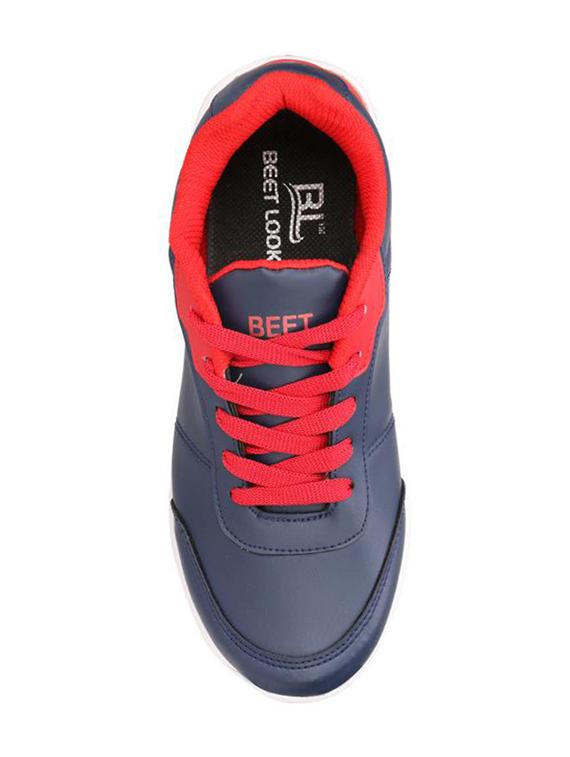 beet looks navy blue leatherette sport shoes - 16571580 - Zoom Image - 4