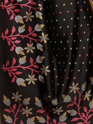 floral mysore silk saree with blouse - 16572024 - Standard Image - 4
