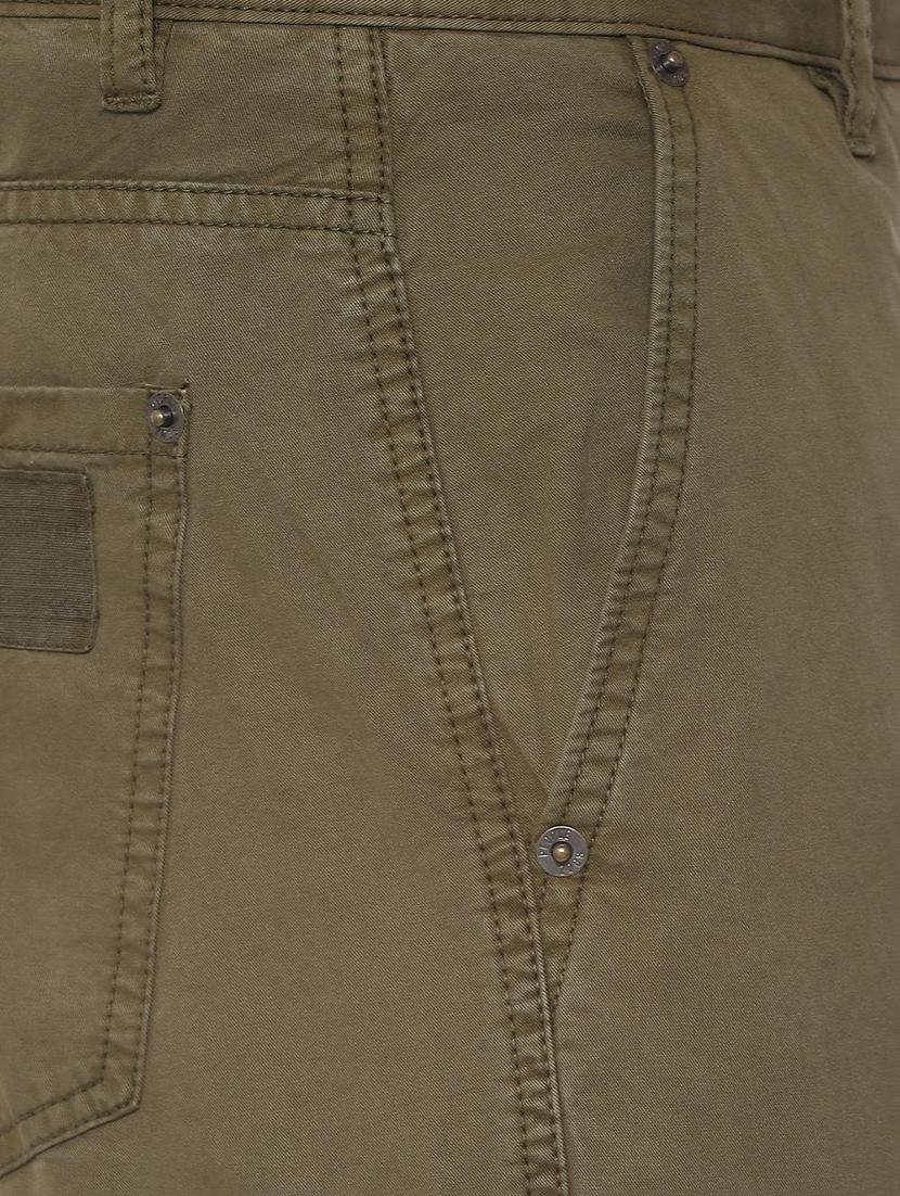 green solid cargo traousers - 16572881 - Zoom Image - 4
