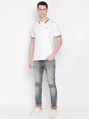 grey heavy washed distressed denim jeans - 16573007 - Standard Image - 4
