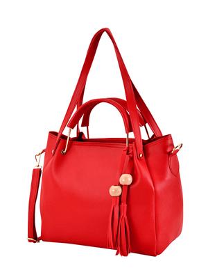 maroon cotton combo handbag - 16573193 - Standard Image - 4