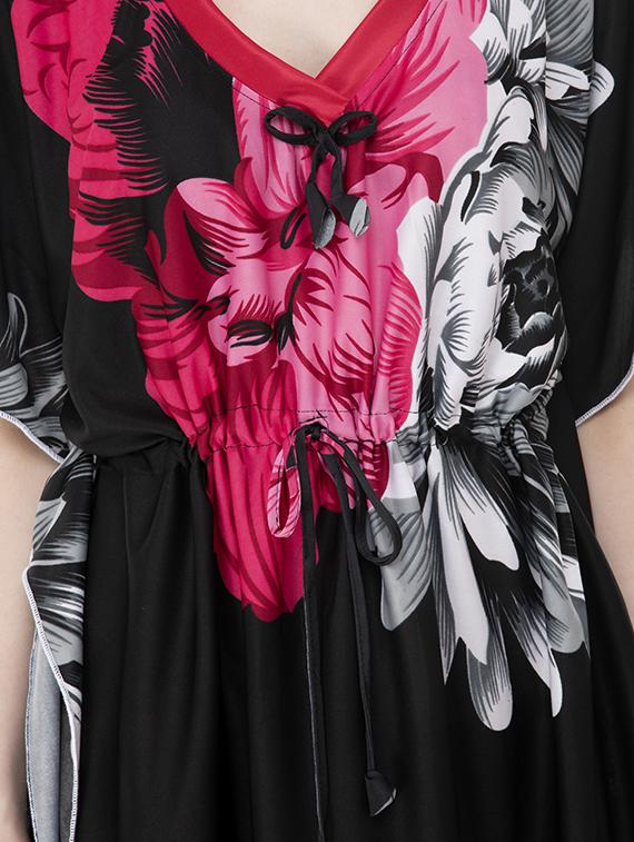 tie front floral nighty - 16573362 - Zoom Image - 4