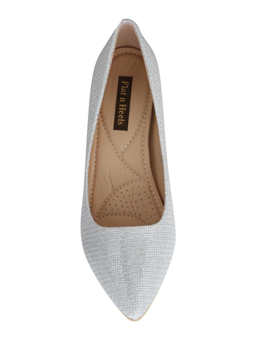 silver slip on pumps - 16573676 - Zoom Image - 4