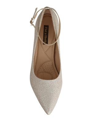 silver slip on pumps - 16573691 - Standard Image - 4