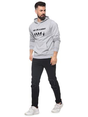 grey chest printed sweatshirt - 16574602 - Standard Image - 4