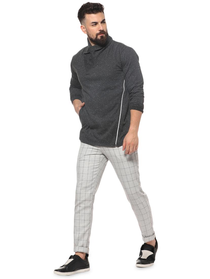 grey solid sweatshirt - 16574620 - Zoom Image - 4