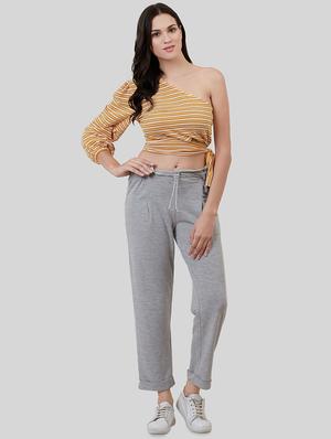 drawstring waist solid trouser - 16577194 - Standard Image - 4