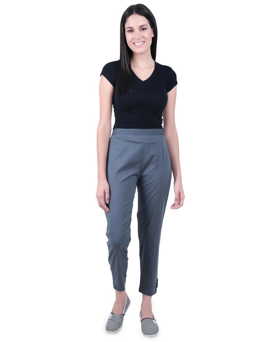 high rise solid trouser - 16577720 - Zoom Image - 4