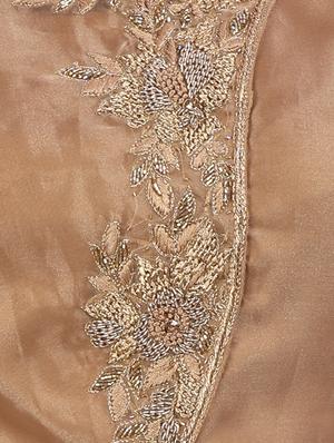zardosi work flared sleeves layered lehenga - 16579051 - Standard Image - 4