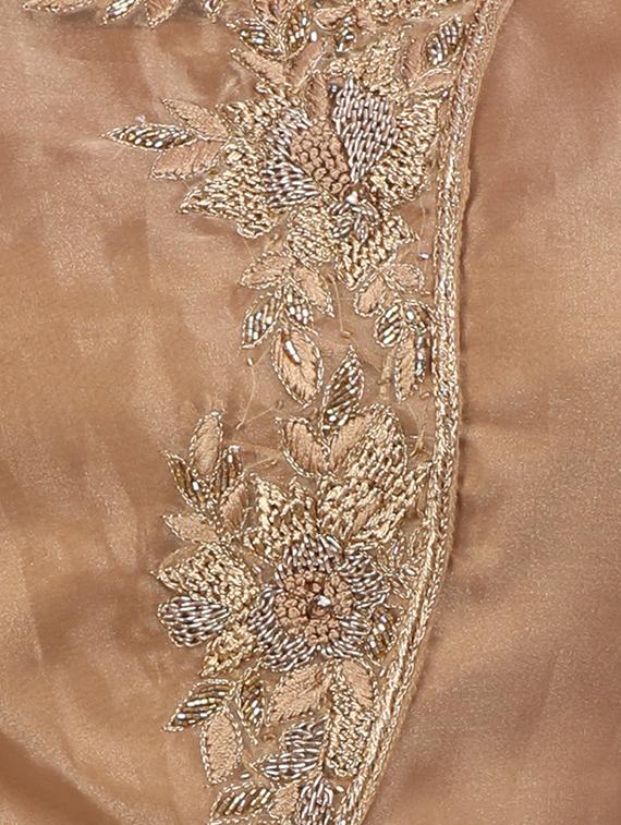 zardosi work flared sleeves layered lehenga - 16579051 - Zoom Image - 4