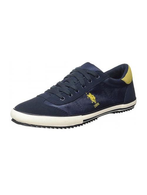 navy blue suede lace up sneakers - 16580341 - Very Small Image - 1
