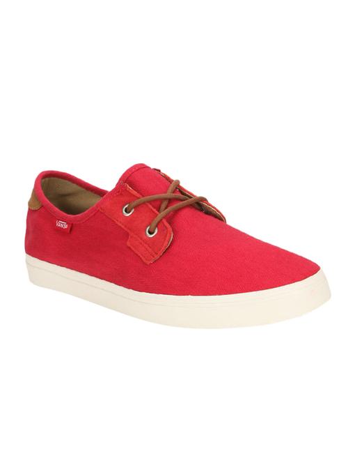 red canvas lace up sneakers - 16581086 - Very Small Image - 1