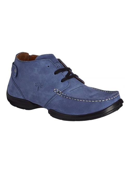 navy leather lace up shoes - 16581104 - Very Small Image - 1