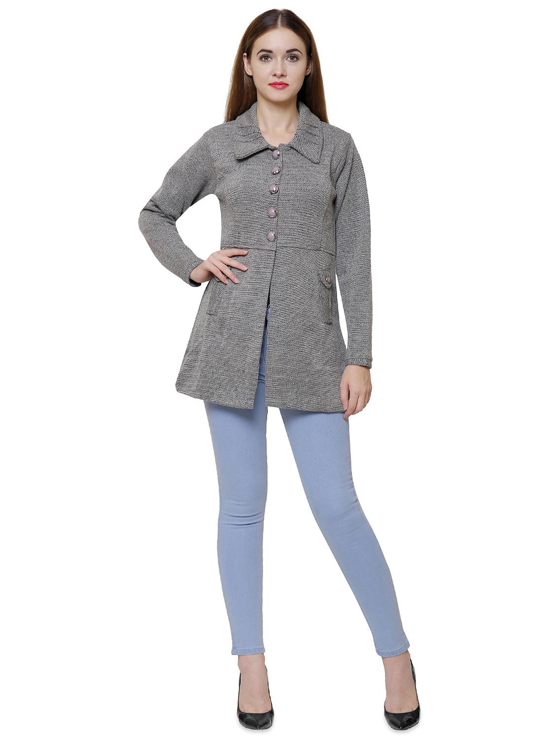 shirt neck pocket slit cardigan - 16581383 - Zoom Image - 4