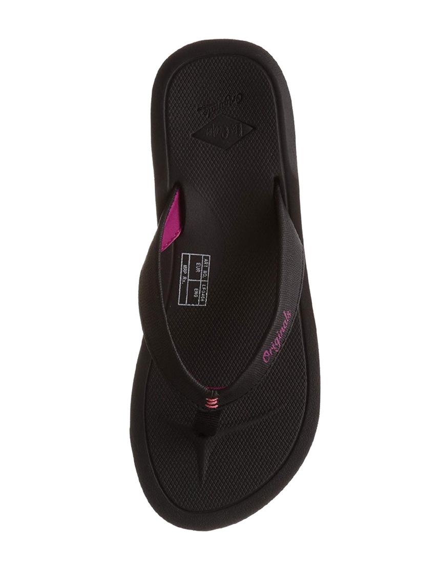 black rubber flip flops - 16581636 - Zoom Image - 4