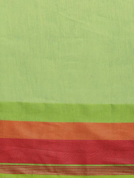 contrast bordered woven saree with blouse - 16582086 - Zoom Image - 4