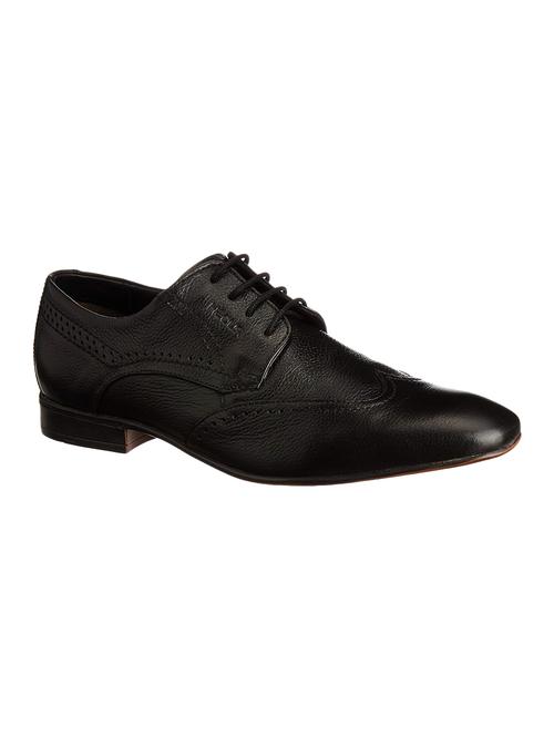 black leather lace-up derbys - 16582484 - Very Small Image - 1