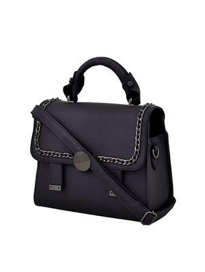 black leatherette (pu) sling bag - 16584526 - Standard Image - 4