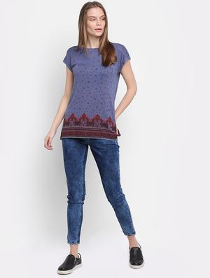 round neck cap sleeved tee - 16584953 - Standard Image - 4