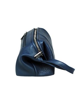 blue leather regular pouch - 16585231 - Standard Image - 4