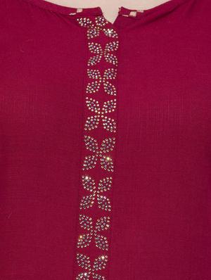 swarovski kurta palazzo set - 16585320 - Standard Image - 4