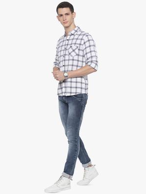 white checkered casual shirt - 16585399 - Standard Image - 4