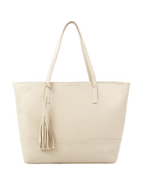 beige leatherette (pu) regular handbag - 16585734 - Standard Image - 1