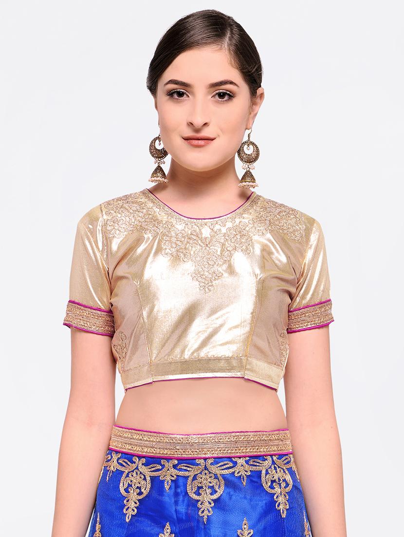 embroidered contrast lehenga - 16585937 - Zoom Image - 4