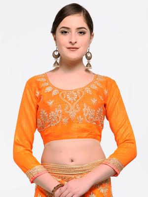 embroidered contrast lehenga - 16585941 - Standard Image - 4